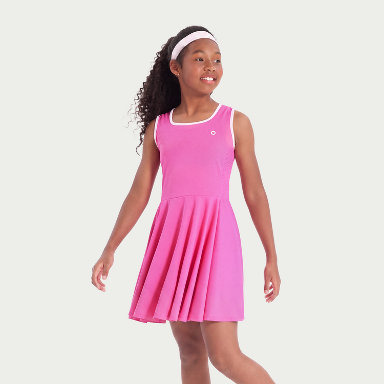 Girls Tennis Dress with Headband & Shorts