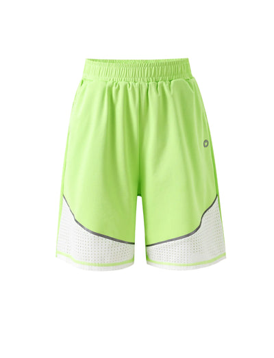 Short de sport respirant à séchage rapide avec poches pour garçon PatPat Rapidair Activewear, vert