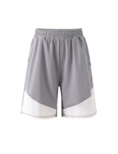 Short de sport respirant à séchage rapide avec poches pour garçon PatPat Rapidair Activewear, gris