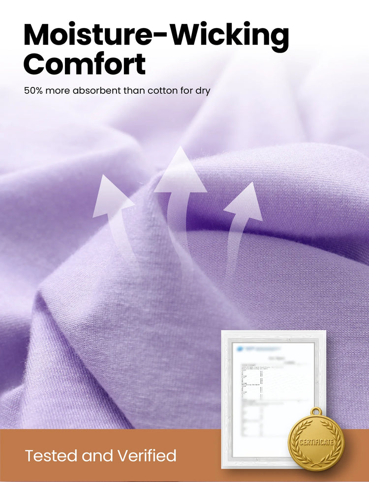 Pyjama 2 pièces en Tencel Modal pour bébé fille/garçon (coupe ajustée) violet