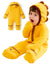 Unisex Jumpsuit 3D Hyper-Tactile Infant Outfit 2-way Onesies with Animal Pattern Yellow