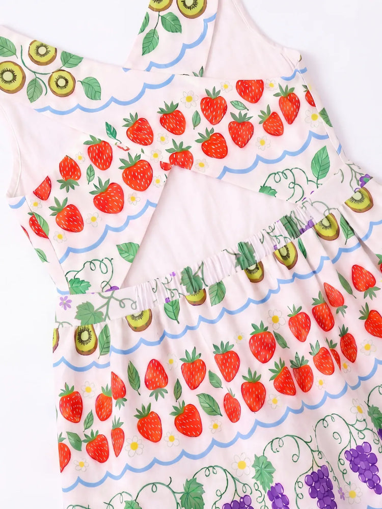Fresh Market Toddler Girl Fruit Crossback Dress Multi-color