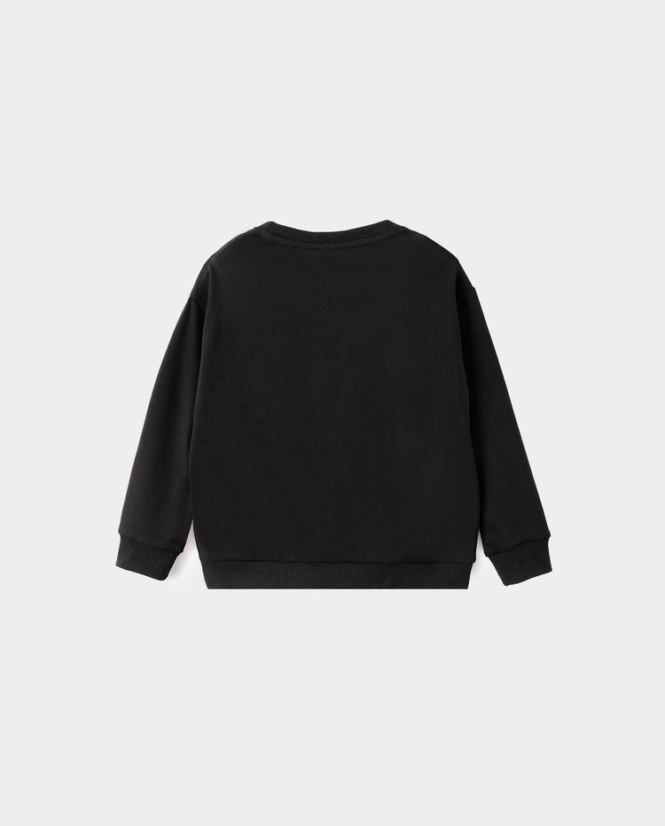 Toddler/Kids Unisex Crewneck Pullover Sweatshirt Black
