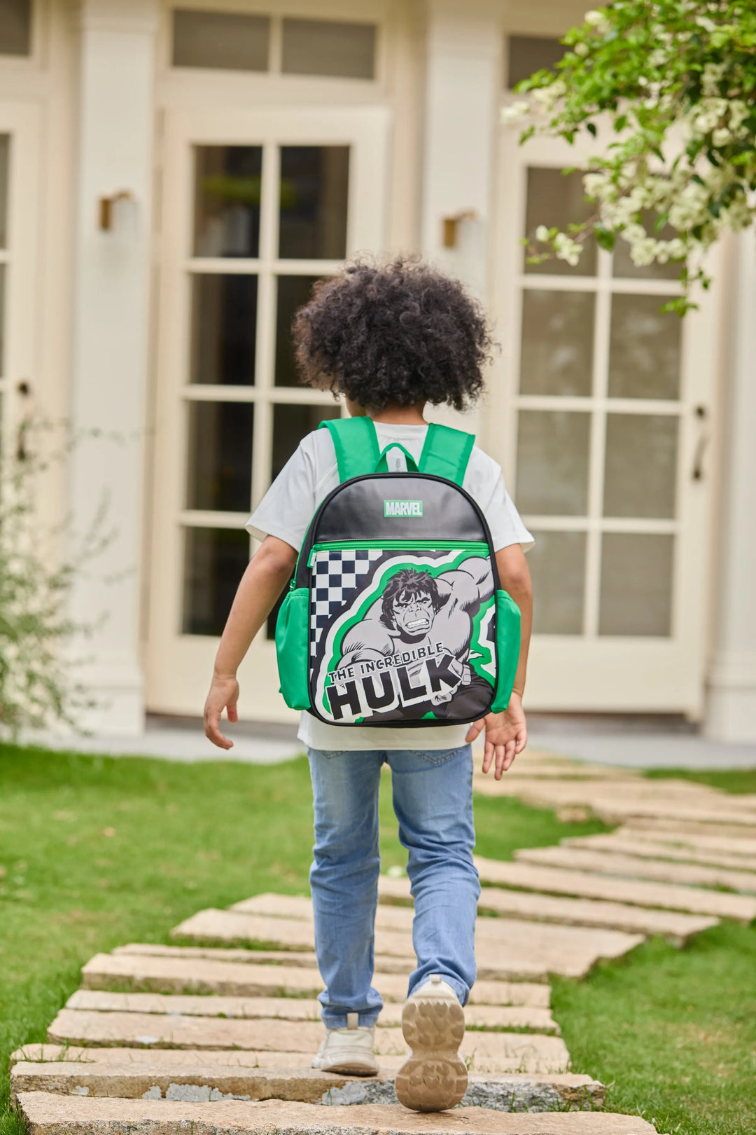 PatPat Marvel Hulk Kids Backpack for Daycare and Kindergarten, Roomy Toddler Daypack with Comfortable Padded Shoulder Straps Green
