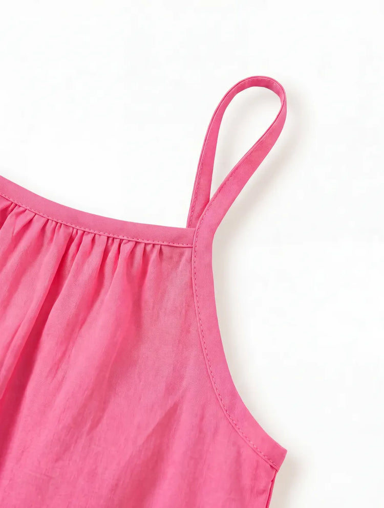 Fresh Market Baby Girl Ruffle Dress Hot Pink