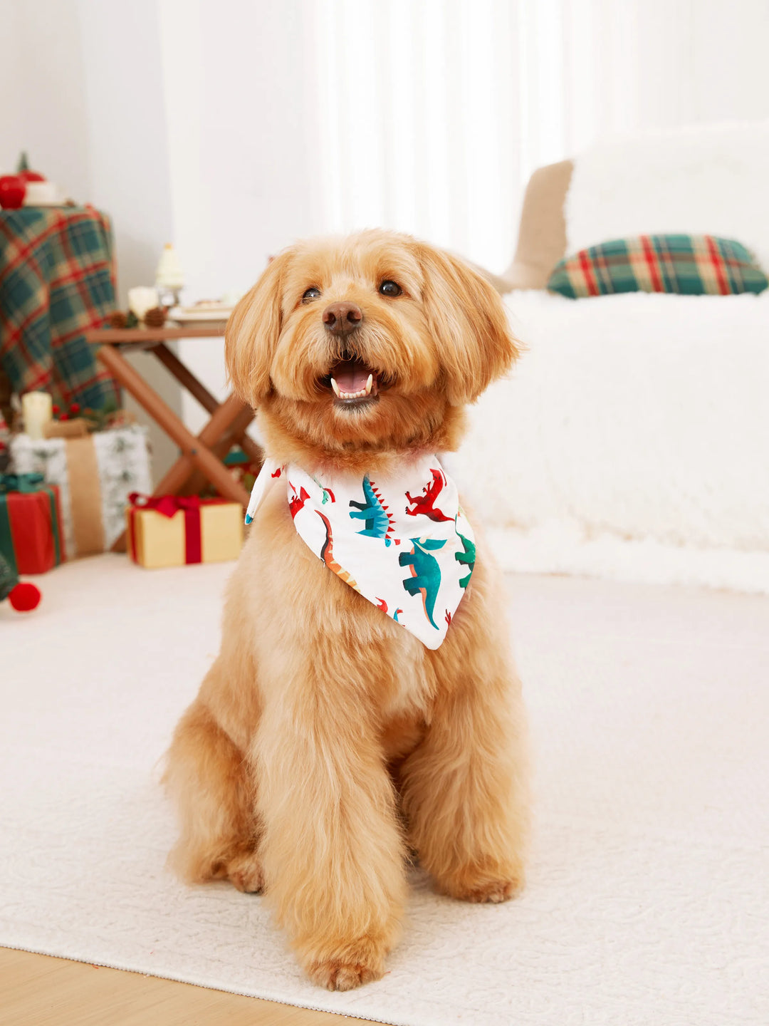 Pijama familiar navideño a juego con diseño 3D, mono y calcetines navideños multicolor