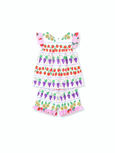 Fresh Market Toddler Girl Fruity Top & Shorts Set Multi-color