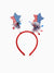 Independence Day Mommy and Me Patriotic Sequin Bow Headband Set Color block