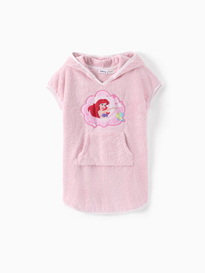 Disney Princess Toddler/Kid Girl Ariel Terry Hooded Swim Cover-up 
 Light Pink