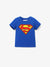 T-shirt bleu en coton pour tout-petit garçon, Batman/Superman/Wonder Woman/The Flash