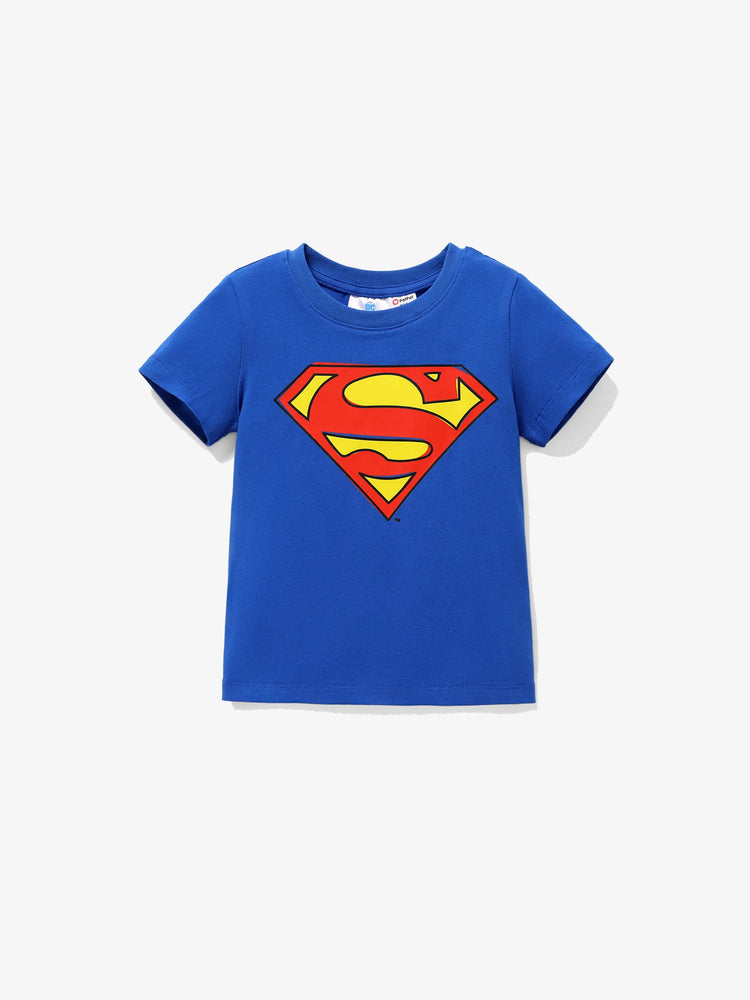 Justice League Toddler Boy Batman/Superman/Wonder Woman/The Flash Cotton Tee Blue