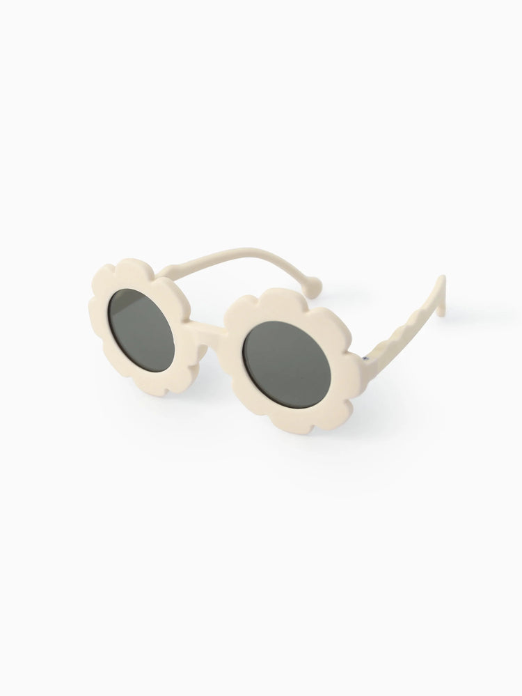 Polarized Sunflower Toddler Sunglasses Silicone Beige