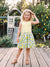 Fresh Market Toddler Girl Lemon Print Dress Yellow+White