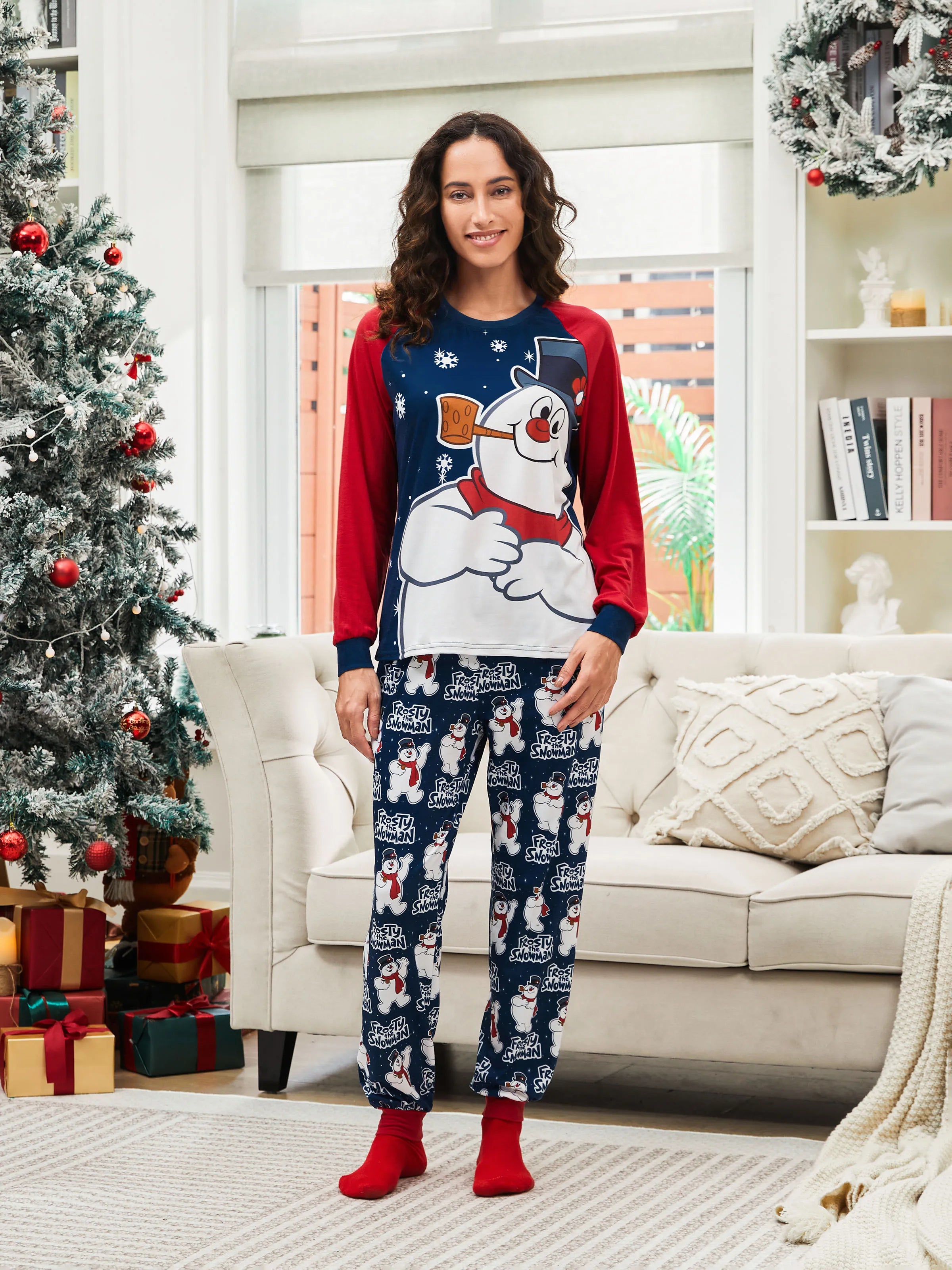 Navideño Hombre Pijamas Hombre Y Mujer Navidad Christmas Pajamas