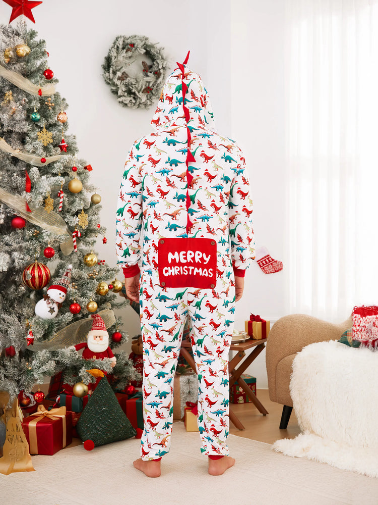 Christmas Family Matching Pajamas with 3D Design Onesie PJS with Christmas Socks Multi-color