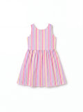 Ocean Vibes Toddler Girl Crossback Dress Pink