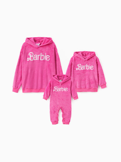 Barbie Family Matching Fleece Hoodie/Jumpsuit Hot Pink