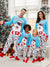 Frosty The Snowman Christmas Snowman Pattern Pajamas Sets with Christmas Socks