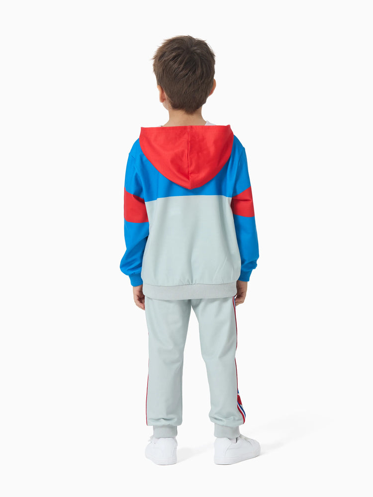 Ensemble 2 pièces Marvel pour tout-petit garçon, sweat à capuche et pantalon de survêtement Captain America, gris