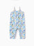 Ocean Vibes Baby Girl Tropical Sleeveless Romper Blue