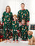 Christmas Pajamas Family Matching Fleece Gingerbread Man Long Sleeves Pajamas Sets with Christmas Socks Dark Green