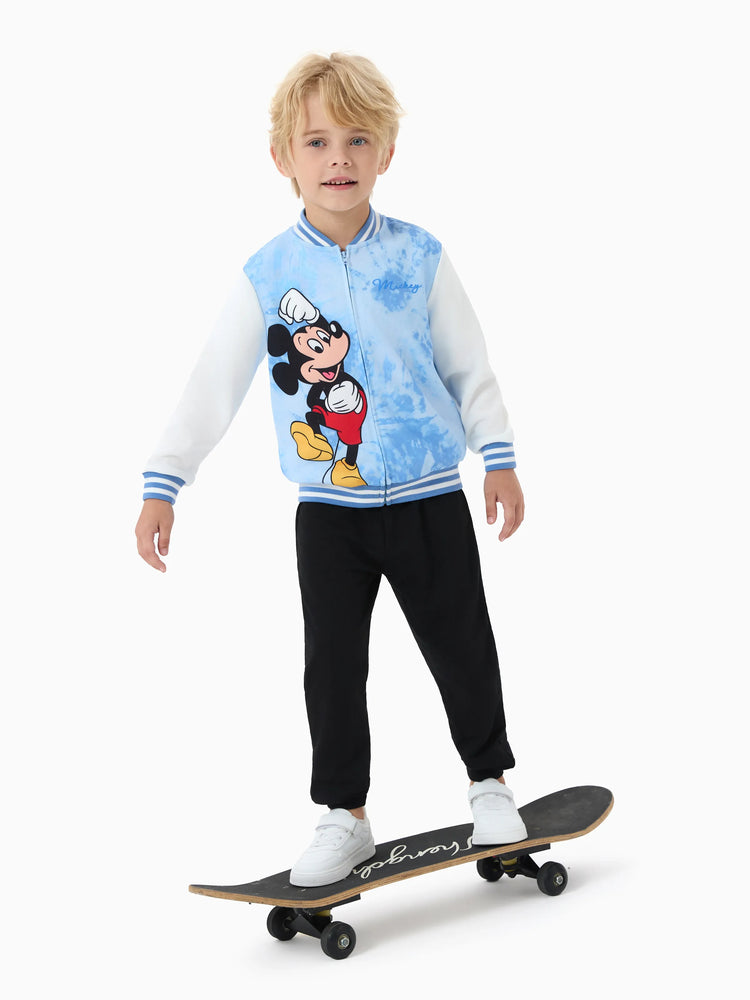 Disney Mickey and Friends Toddler/ Kid Mickey Mouse Polka Dot Bomber Jacket Blue