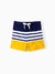 Toddler Boy Stripe & Colorblock Spliced Swim Trunks Shorts ColorBlock