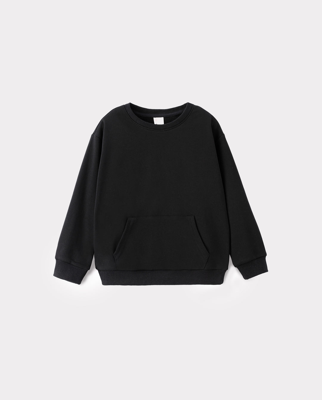 Toddler/Kids Unisex Crewneck Pullover Sweatshirt Black