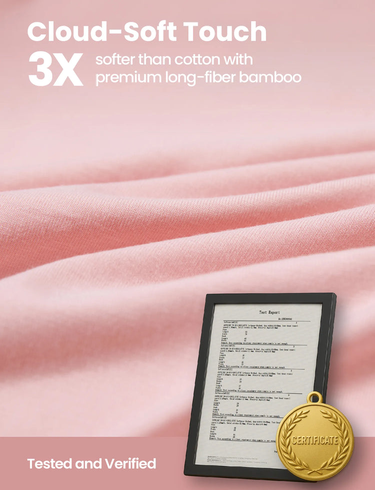 Ensemble de 2 barboteuses unies et imprimées en bambou pour bébé garçon/fille, rose