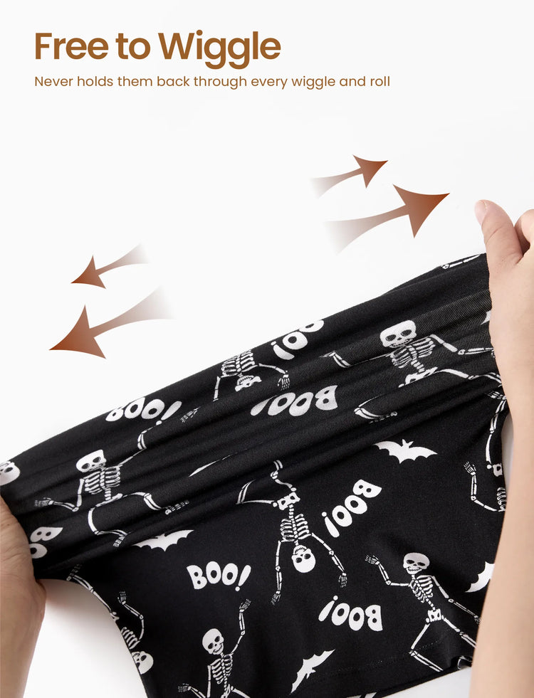 Christmas / Halloween Pajamas 2-piece Bamboo Pajamas Set With Playful Print for Toddler / Kids ( Snug-Fitting) Color block