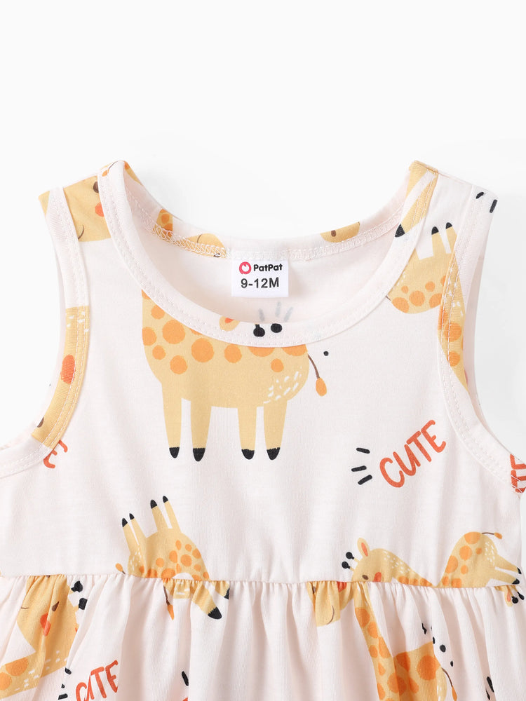 2 Stück Baby Mädchen Rosa Strickjacke und Elefantendruck Kleid Set Ingwer-2