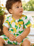 Fresh Market Baby Boy Banana Print Romper Yellow