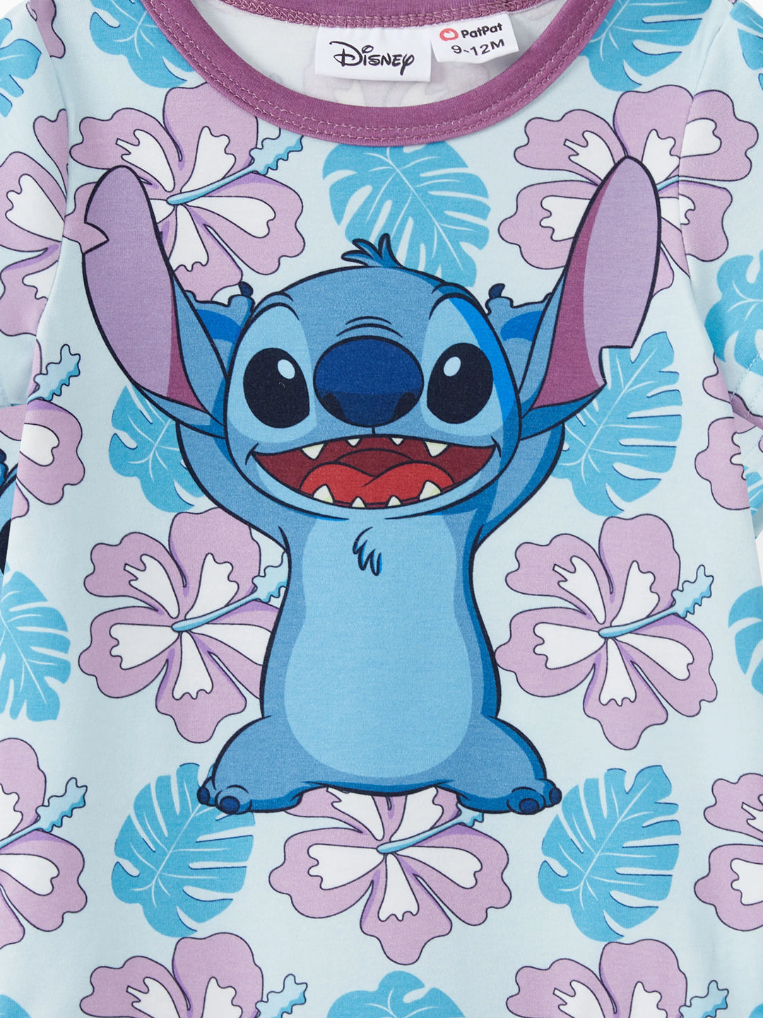 Disney Stitch Ensemble assorti famille Maman et Moi : Robe/Body/chemise sans manches Naia™ Stitch et imprimé floral style Hawaï Multicolore