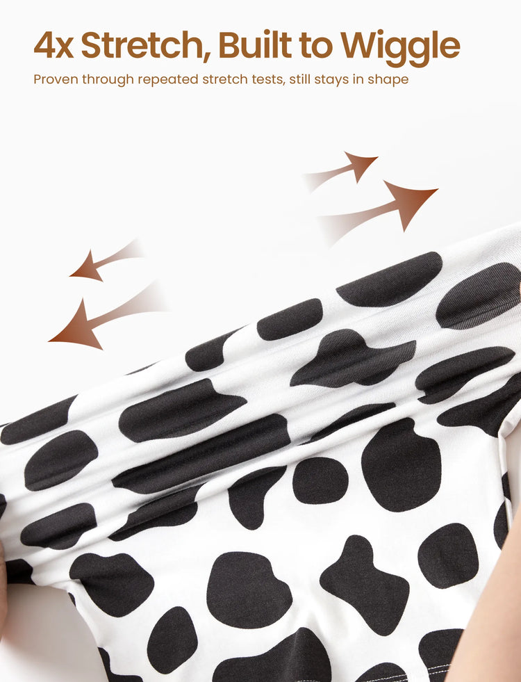 Christmas / Halloween Pajamas 2-piece Pajama Set With Childlike Print for Toddler / Kids ( Snug-Fitting ) Black