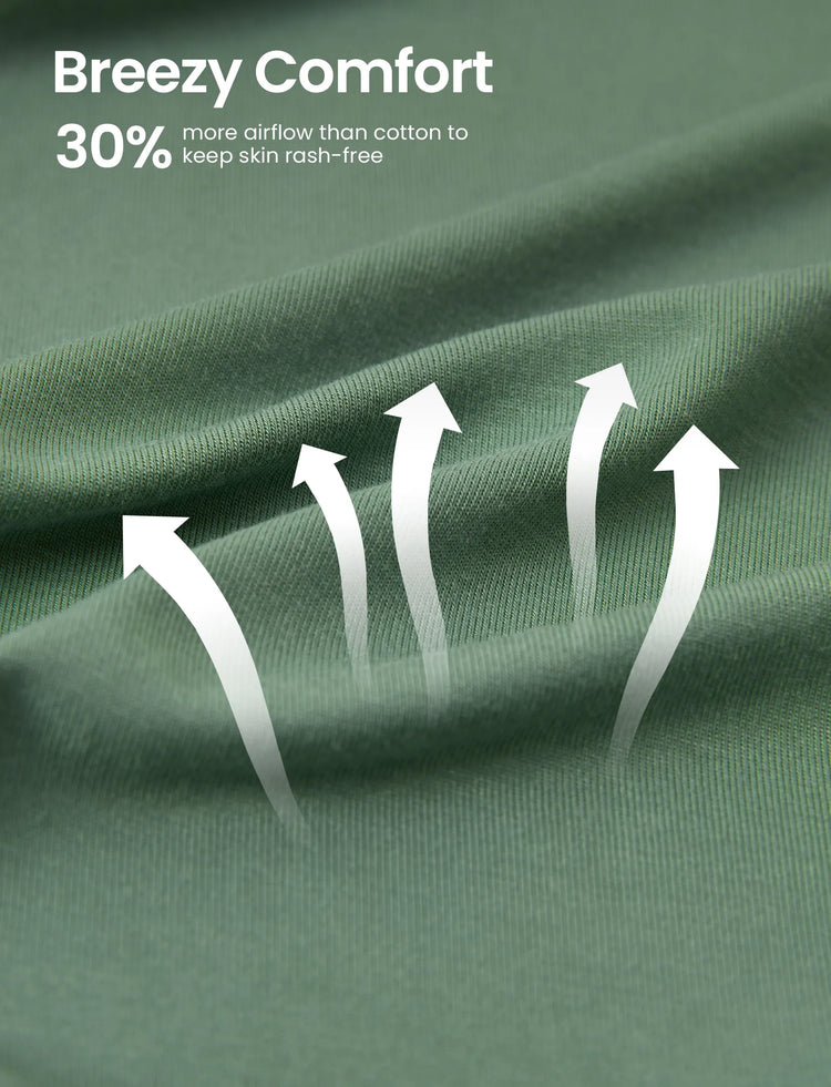 Pyjama en bambou pour bébé/fille, imprimé enfantin (ajusté), vert foncé