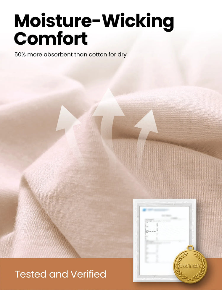 Pyjama 2 pièces en Tencel Modal pour bébé fille/garçon (coupe ajustée) Abricot