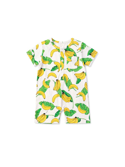 Fresh Market Baby Boy Banana Print Romper Yellow