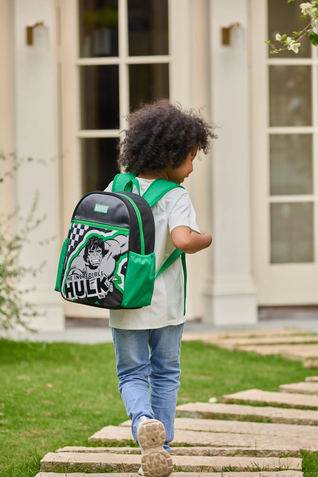 PatPat Marvel Hulk Kids Backpack for Daycare and Kindergarten, Roomy Toddler Daypack with Comfortable Padded Shoulder Straps Green