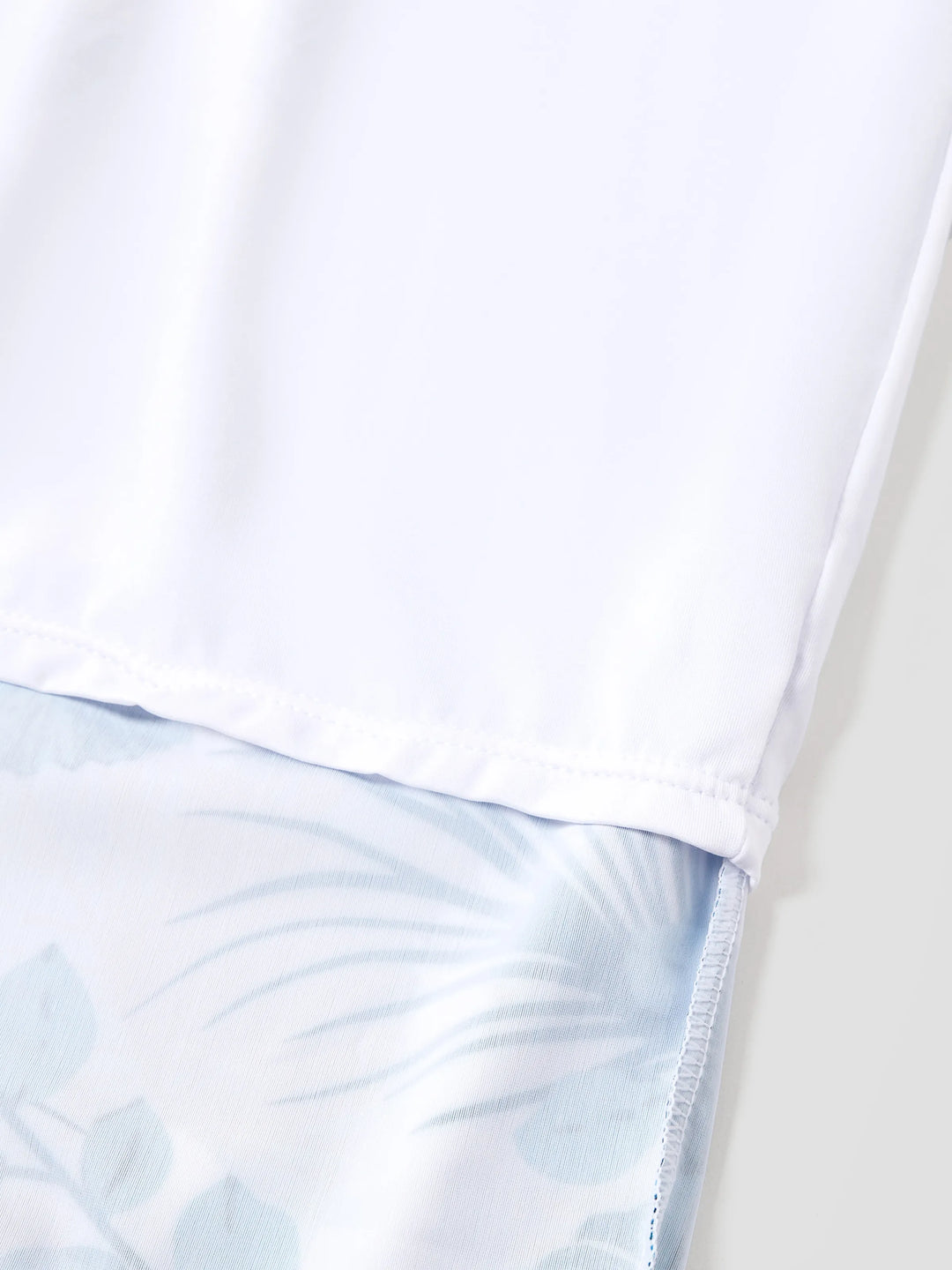 Daddy & Son Drawstring Swim Trunks or Cut Out Lace UP Back One-Piece Swimsuit BLUEWHITE