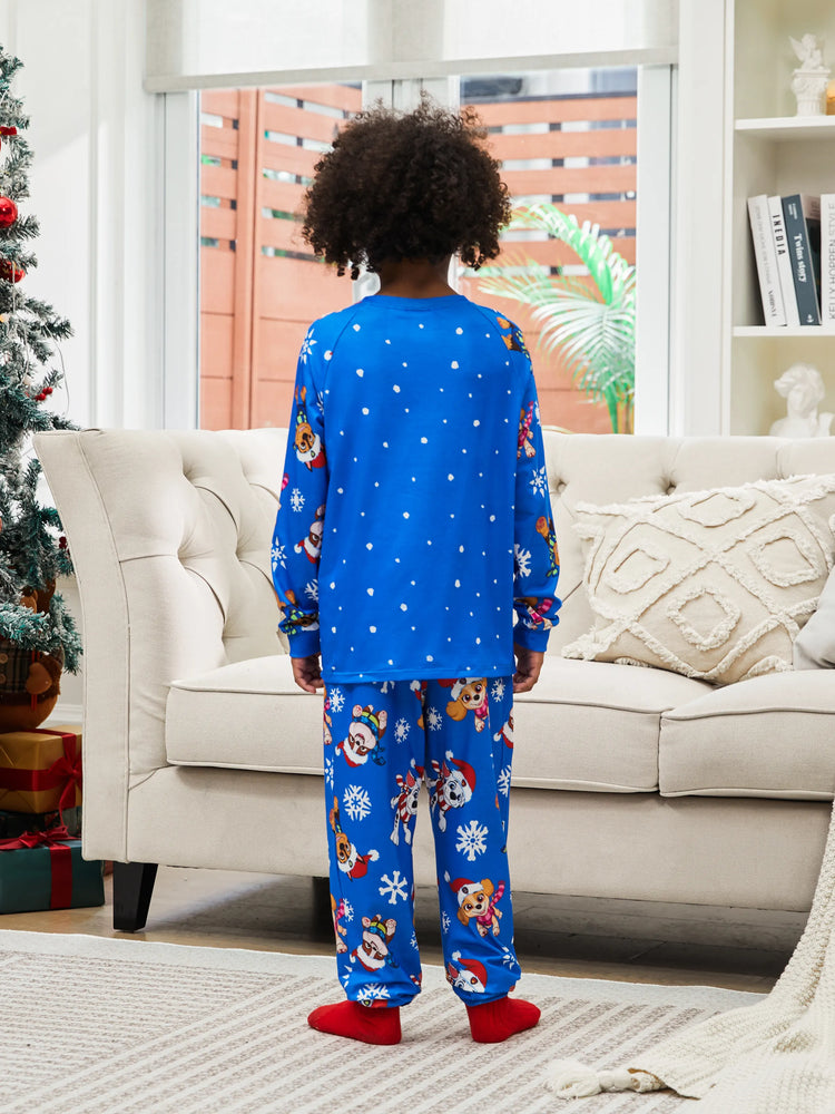 Ensemble pyjama assorti de Noël pour toute la famille Pat'Patrouille Chase et Marshall avec chaussettes de Noël 