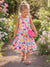Fresh Market Toddler Girl Fruit Tiered Dress with Bag Multi-color