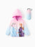 Disney Frozen Toddler Girl 2pcs Elsa&Anna Gradient Print Hooded Jacket Coat With Storage Bag 
 Multi-color