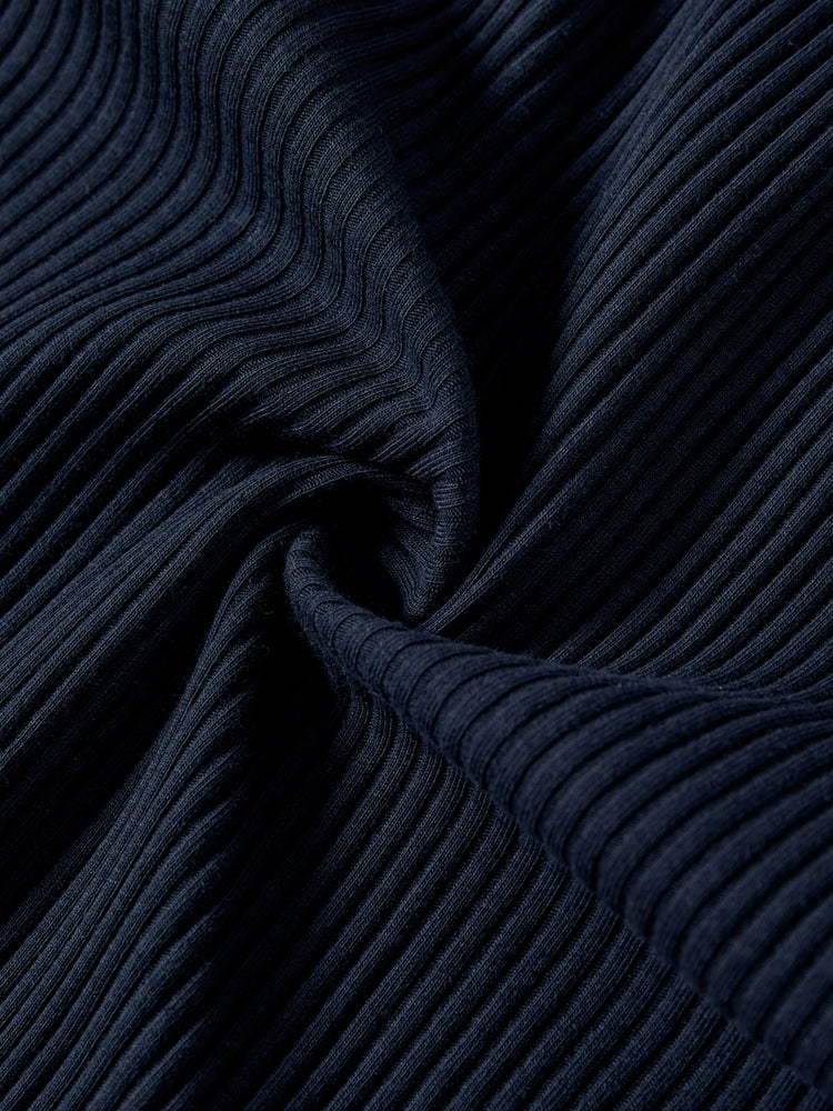 Family Matching Color-Block Knit Long-Sleeved Dresses And Tops Sets Multi-color