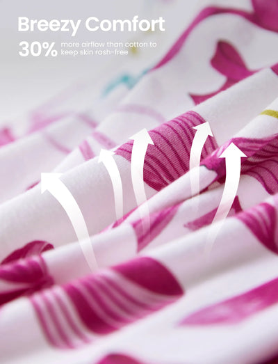 Toddler / Kids Christmas / Halloween Pajamas 3-Piece Bamboo Pajama Set 2-in-1 Look for 4 Seasons (Snug-Fitting) Pink