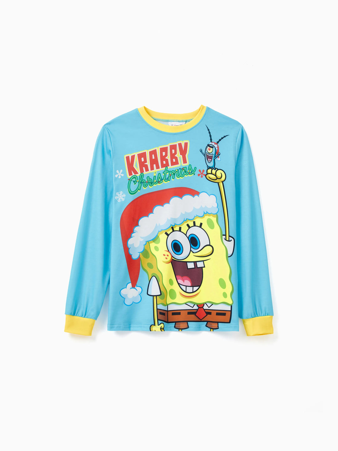 SpongeBob SquarePants Family matching Christmas Print Pajamas Sets with Christmas Socks