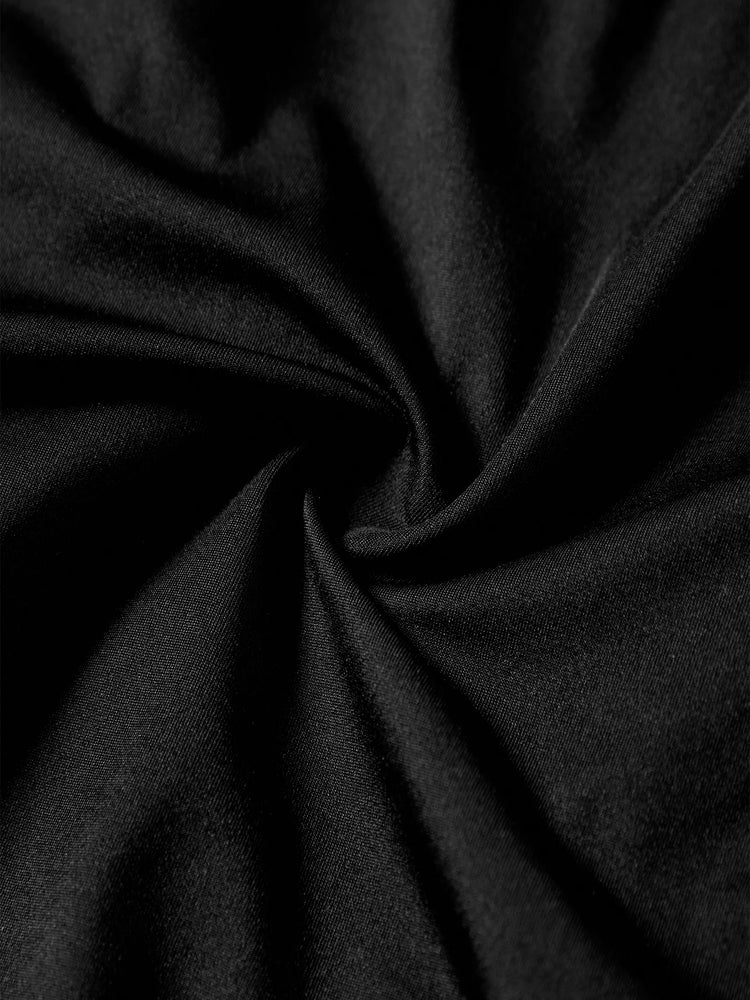 Maillot de bain à cordon de serrage à motif léopard ou bikini deux pièces à col volanté avec jupe sarong noire en option