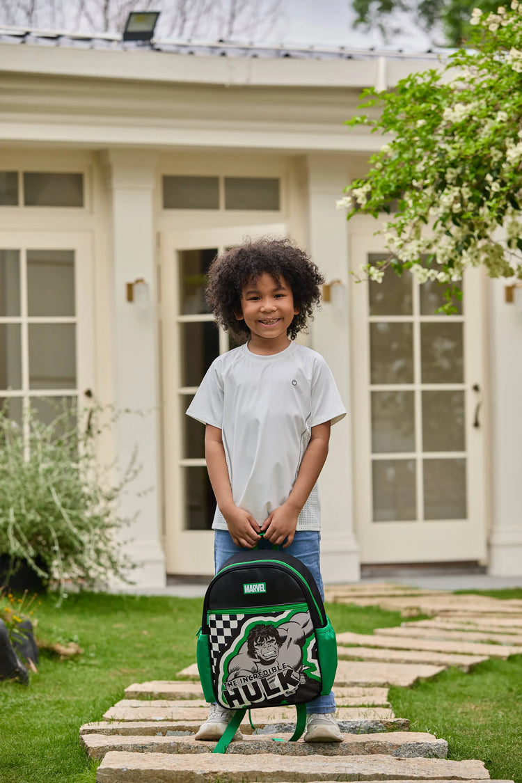 PatPat Marvel Hulk Kids Backpack for Daycare and Kindergarten, Roomy Toddler Daypack with Comfortable Padded Shoulder Straps Green