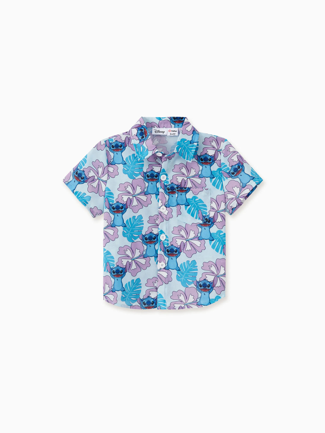 Disney Stitch Family Matching Naia™ Stitch and Hawaii Style Floral Print Sleeveless Dress/Onesie Shirt Multi-color