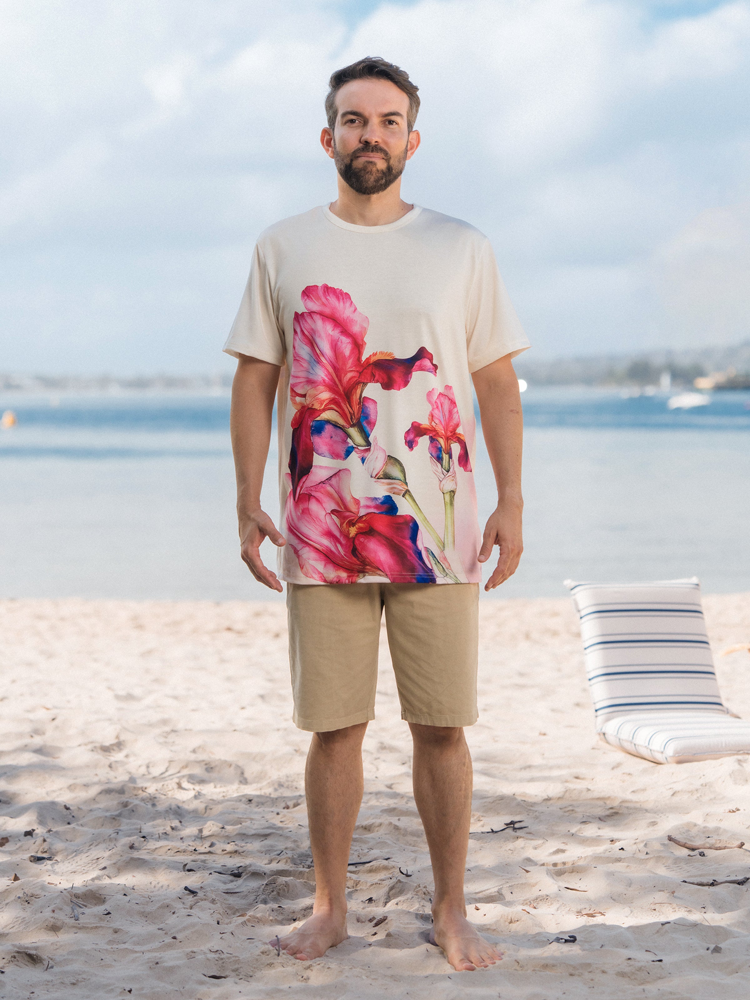 Daddy & Son Casual Outfit Floral Print T-shirt or Halter Dress Summer - PatPat Daddy & Son Casual Outfit Floral Print T-shirt or Halter Dress Summer - PatPat