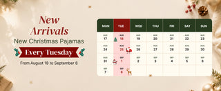 New Christmas pajamas arriving every Tuesday